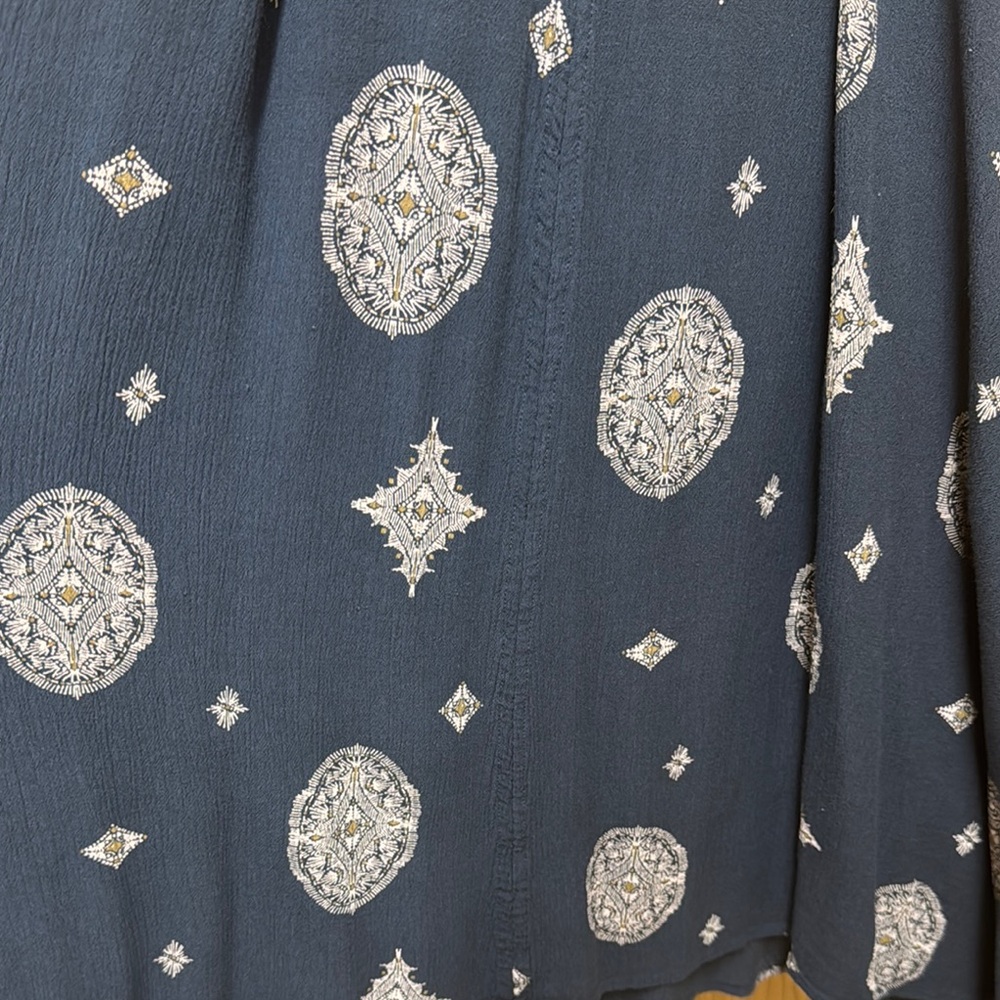 Free People Tree Swing Medallion Pring Tunic Dress Medium - Picture 5 of 7